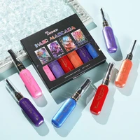 6pcs 15ml hair color cream dual use disposable exquisite colorful hair dye mascara for lady