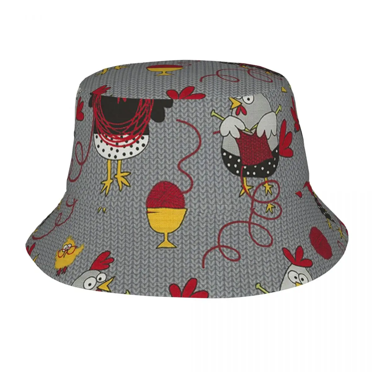 

Chicken Knitted Sweater Outdoor Fisherman Cap Beach Hats SunCaps Men Women Bucket Hat Panama Hats Bob Hats For Women