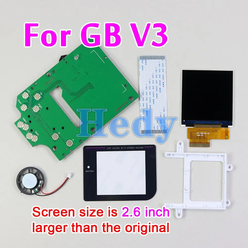 Фото ЖК-экран с подсветкой для GameBoy DMG 001 V3, 2,6 дюйма, V3.0 №1