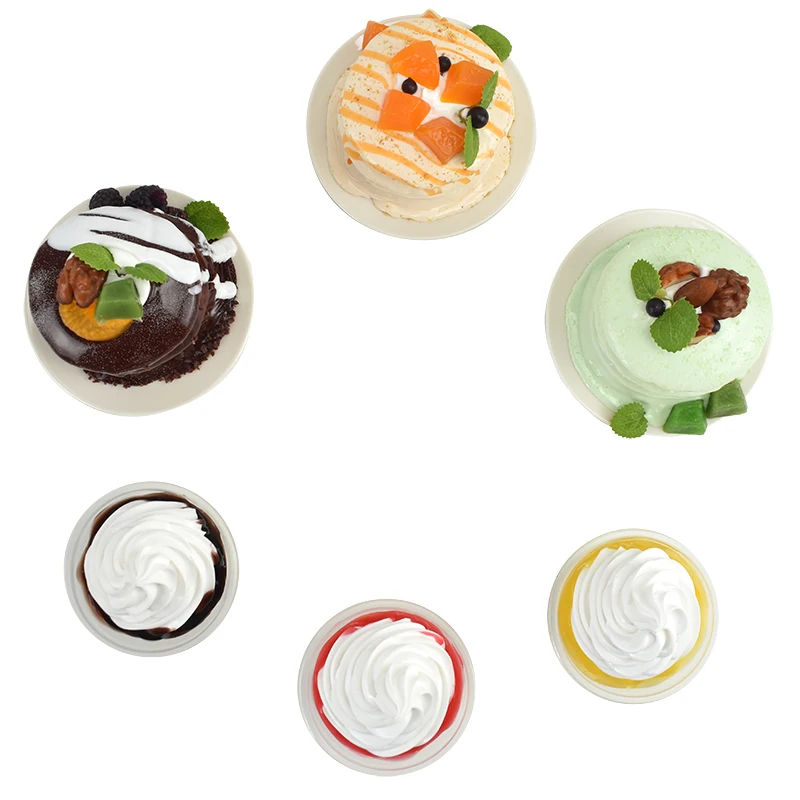 1 шт. имитация чашки для мороженого суфле пирожное модель пищи украшение