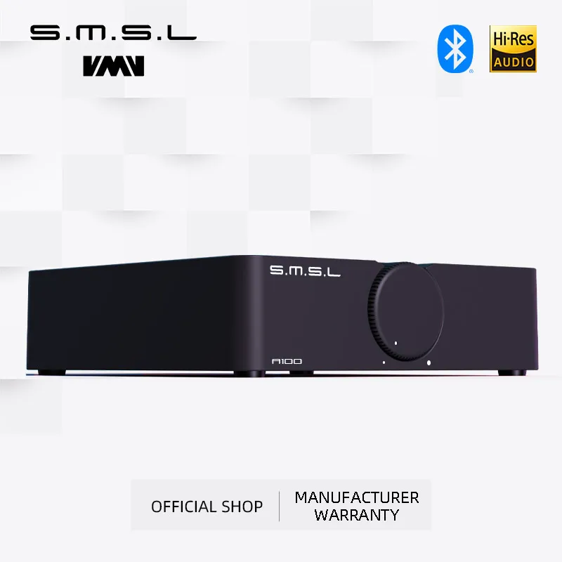 SMSL A100 стерео цифровой усилитель мощности 80 Вт * 2 класс D MA12070 Bluetooth 5 0 RCA USB - купить
