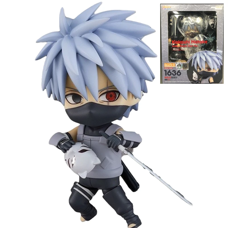 

GSC Nendoroid Anime Peripheral Movable Q Version Figure NARUTO Hatake Kakashi Anbu Toy Gift Ornament Collectibles Model