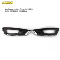 2pcs front fog light cover grill auto spare parts for ford focus 2015 2018 15a299 aa 15a298 aa