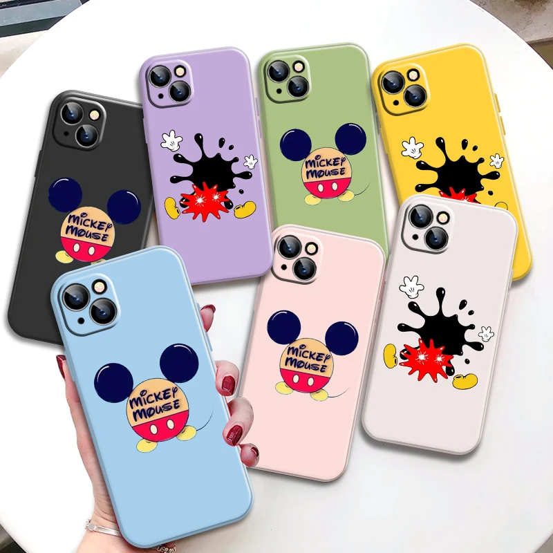 

Cartoon Mickey Mouse Phone Case For iPhone 12 Mini X Xr Xs 6 6s SE 2020 11 12 13 Max Pro Mini 8 Plus 7 7P Y4aa Funda Etui