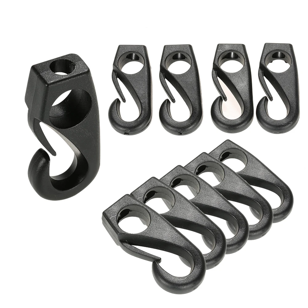 

10pcs Loop Buckle Water Sports Plastic Clips Marine Sailing Camping Bungee Hook Kayak Canoe Shock Line Rafting Fishing Tie Down