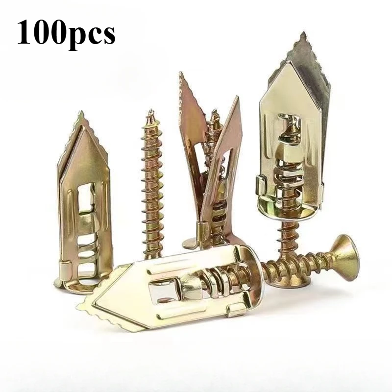 

Стальные самосверлящие анкера для гипсокартона 100 шт