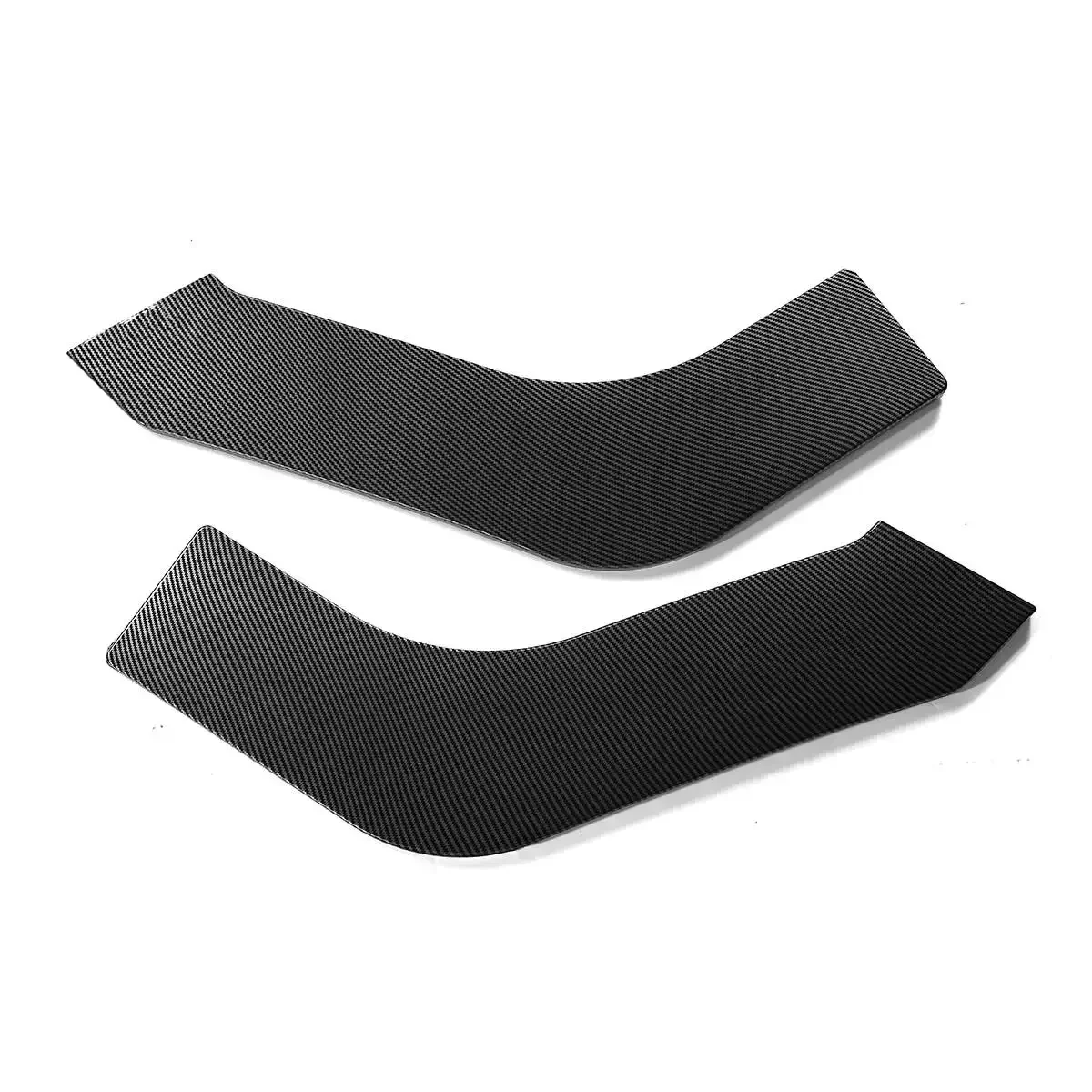 3x Carbon Fiber Look Universal Car Front Lip Bumper Splitter Spoiler Guard For AUDI A3 A4 A5 A6 A7 A8 Q3 Q5 Q7 RS5 Body Kit