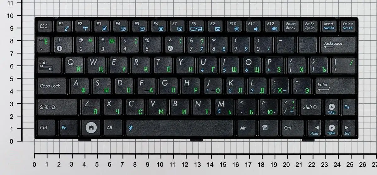 Клавиатура для нетбука Asus 04GOA0D2KRU10-1 русская черная версия 2