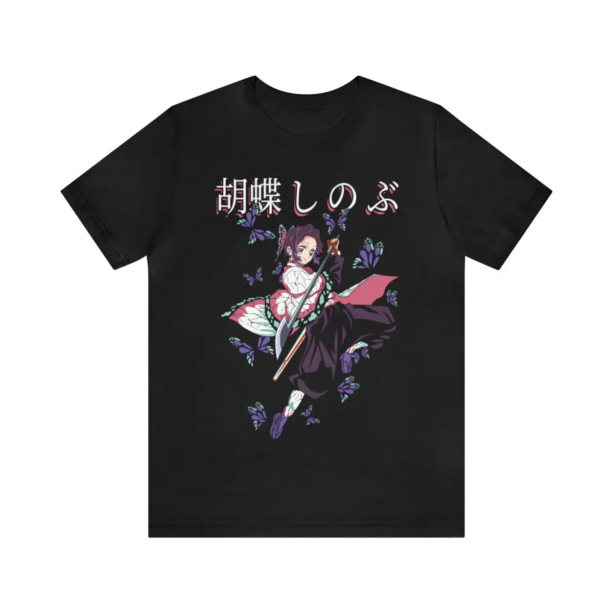 Футболки с рисунком аниме Shinobu Kocho футболка Demon Slayer рубашка