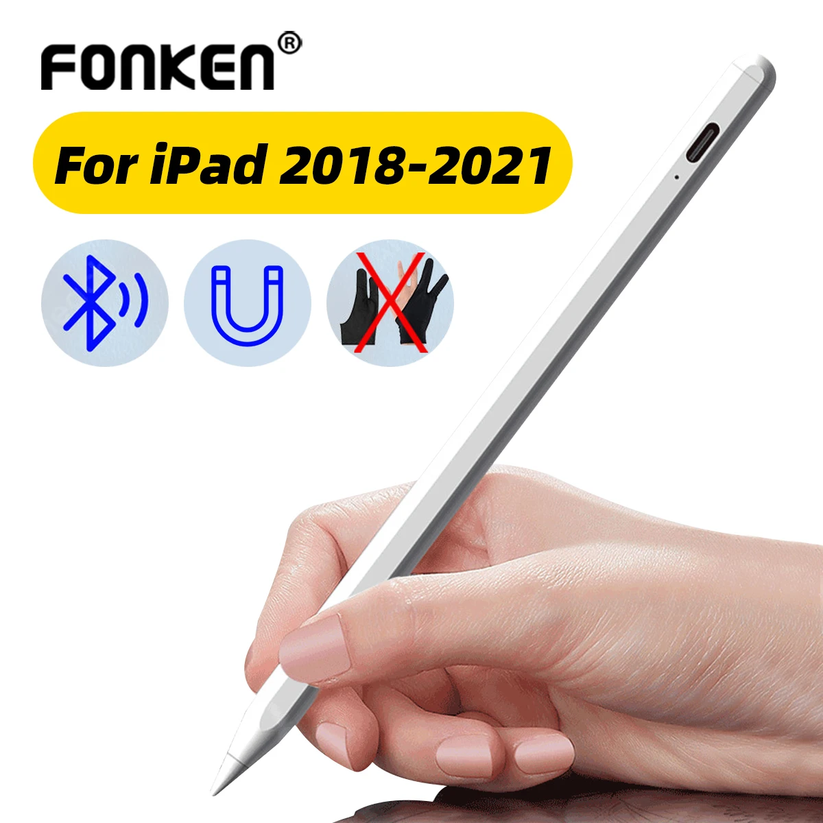 

Palm Rejection Stylus Pen Bluetooth Touch Screen Pen Writing Drawing For Apple Pencil 2 Magnetic Design For ipad mini5 Tablet
