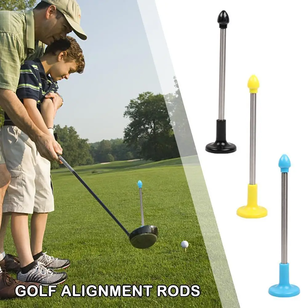

Golf Alignment Sticks Rods Correct Swing Club Aim Direction Indicator Training Aid Golf Alignment Stick Holder