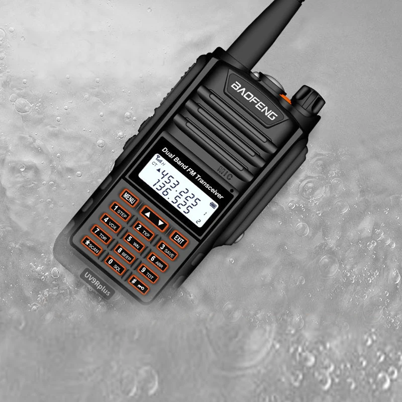 BAOFENG UV-9R PLUS Walkie Talkie 136-174&400-480mhz with Positioning Track GPS With Long Range walkie-talkie Radios Transceiver