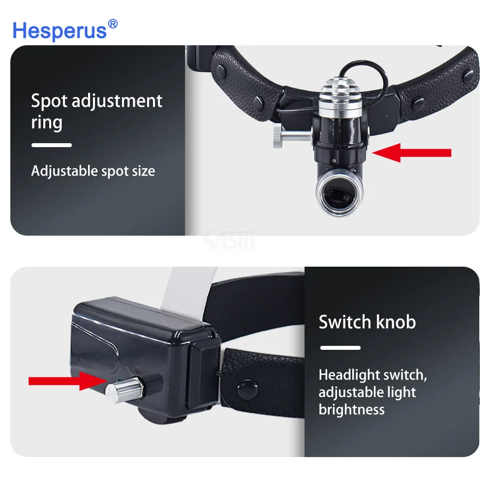 5 Вт светодиодный налобный фонарь Den tal для бинокулярных луп яркость регулируемая