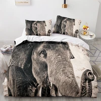 elephant bedding set single twin full queen king size african wild elephant bed set aldult kid bedroom duvetcover sets 3d 030