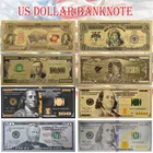 Банкноты с покрытием из серебра $100 пробы, американский доллар, поддельные деньги, сувенир, коллекция банкнот