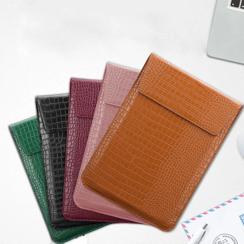 

Leather Tablet PC Sleeve Laptop Case Bag Waterproof eBook Notebook Cover Hand Bag for Macbook iPad XIAOMI HUAWEI HP DELL