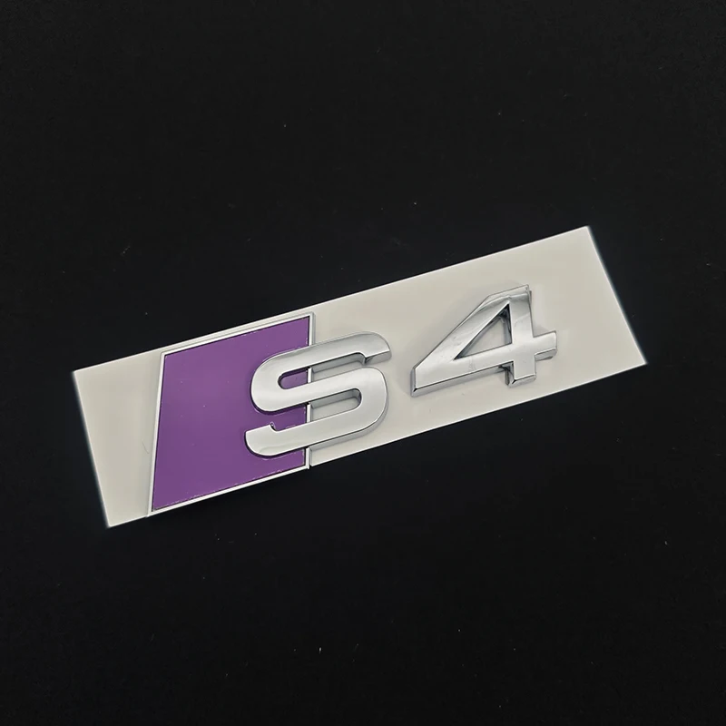 

3D ABS синий желтый хромированный автомобильный задний багажник эмблема наклейка для Audi S3 8V 8Y 8P S4 B5 B8 B9 S5 логотип наклейка Accrssories