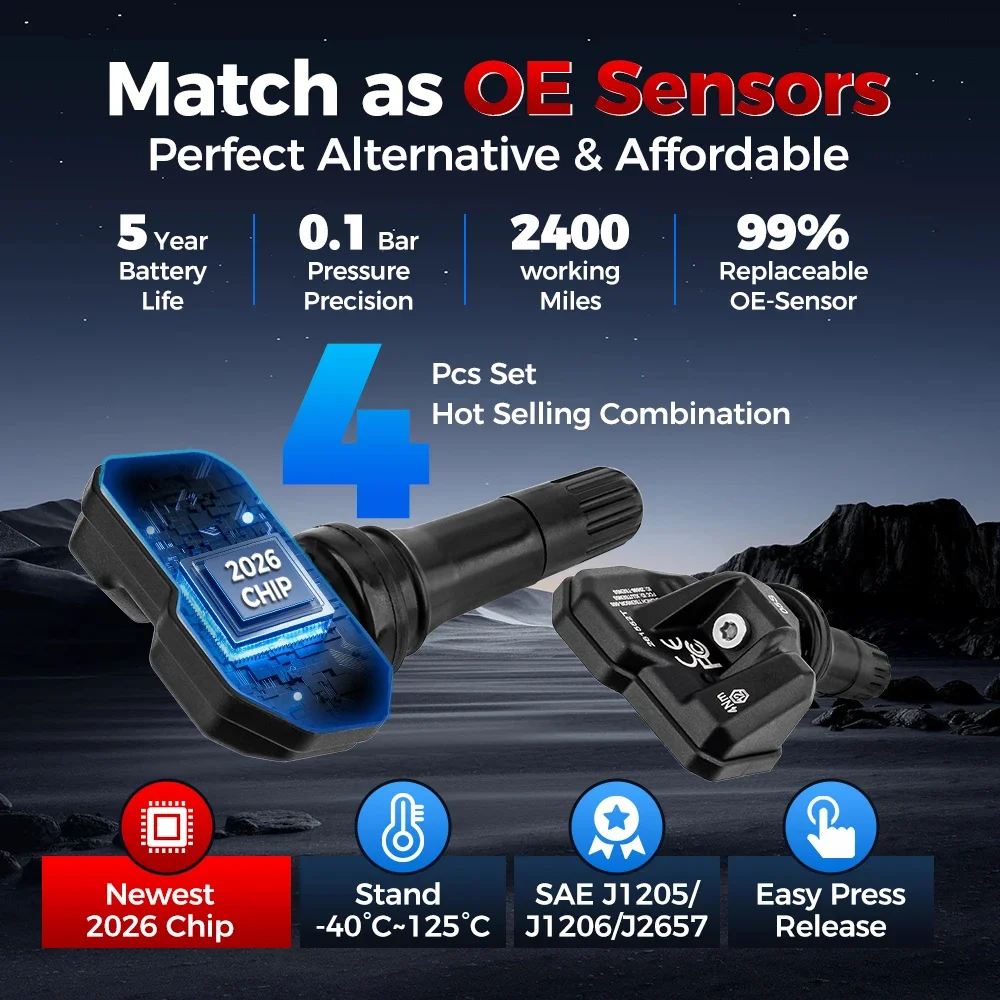 Фото Датчик давления в шинах LAUNCH X431 NEW 2 в 1 TSENSOR-05S TPMS с функцией регулировки угла наклона №4