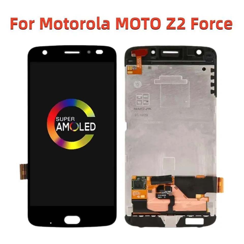 ЖК-дисплей 5,5 дюйма для Motorola MOTO Z2 Force, ЖК-дисплей XT1789, сенсорный экран с рамкой и дигитайзером в сборе, замена