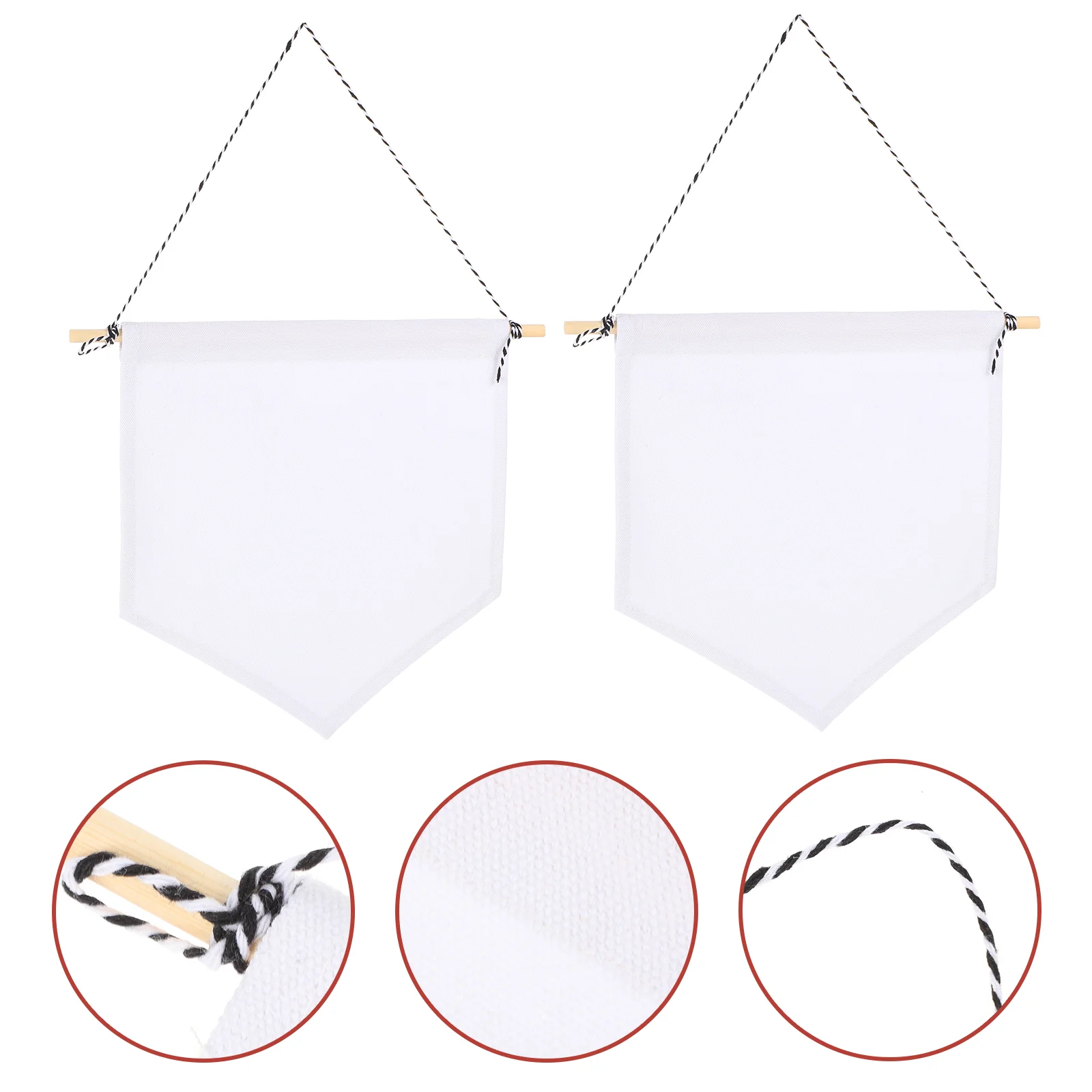 

Flags Blank Banner Canvas Flag Hanging Wall Garden Pin Diy Enamel Display Banners White Unfinished Case Storage Brooch Organizer