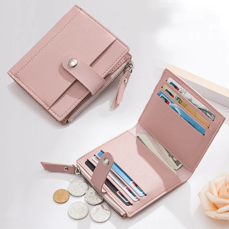 Women Wallet Small Hollow H Woman Short Cow Leather Id Credit Card Holder  Name Cards Case Pocket Organizer Money Phone Coin Bag - Card & Id Holders -  AliExpress