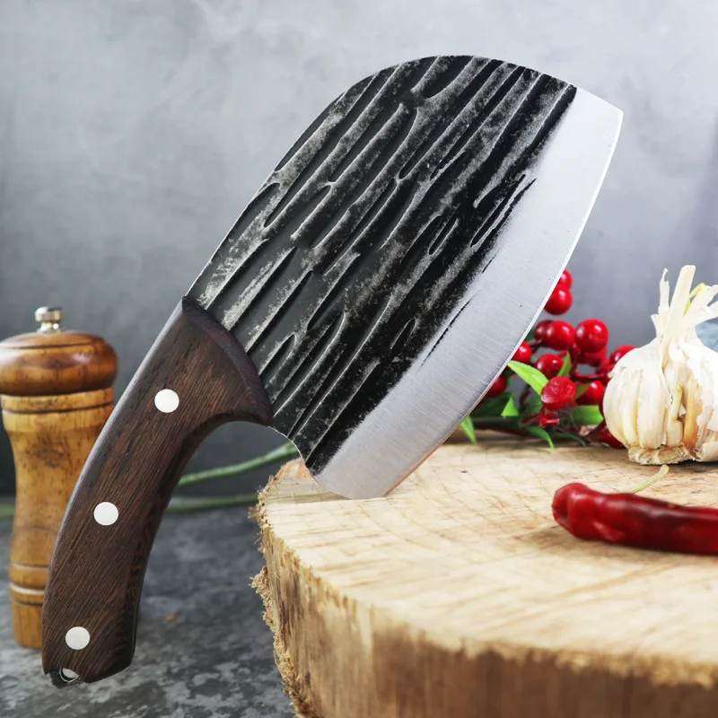 

Forged Handmade Kitchen Knife Household Meat Cleaver Stainless Steel Slicing Knife Sharp Knife Ladies Kitchen Knife