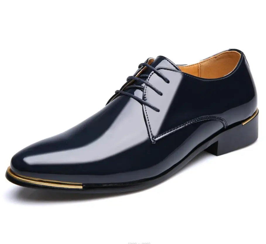 Fashion Business Luxury OXford Shoes Men Breathable Leather Shoes Rubber Formal Dress Shoes Male Office Party Wedding Shoes Larg