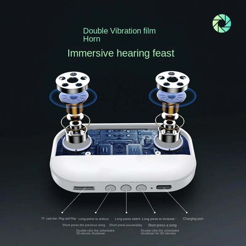 Лато с ридуцией Румяна воспроизведением ossea of auricolare Bluetooth
