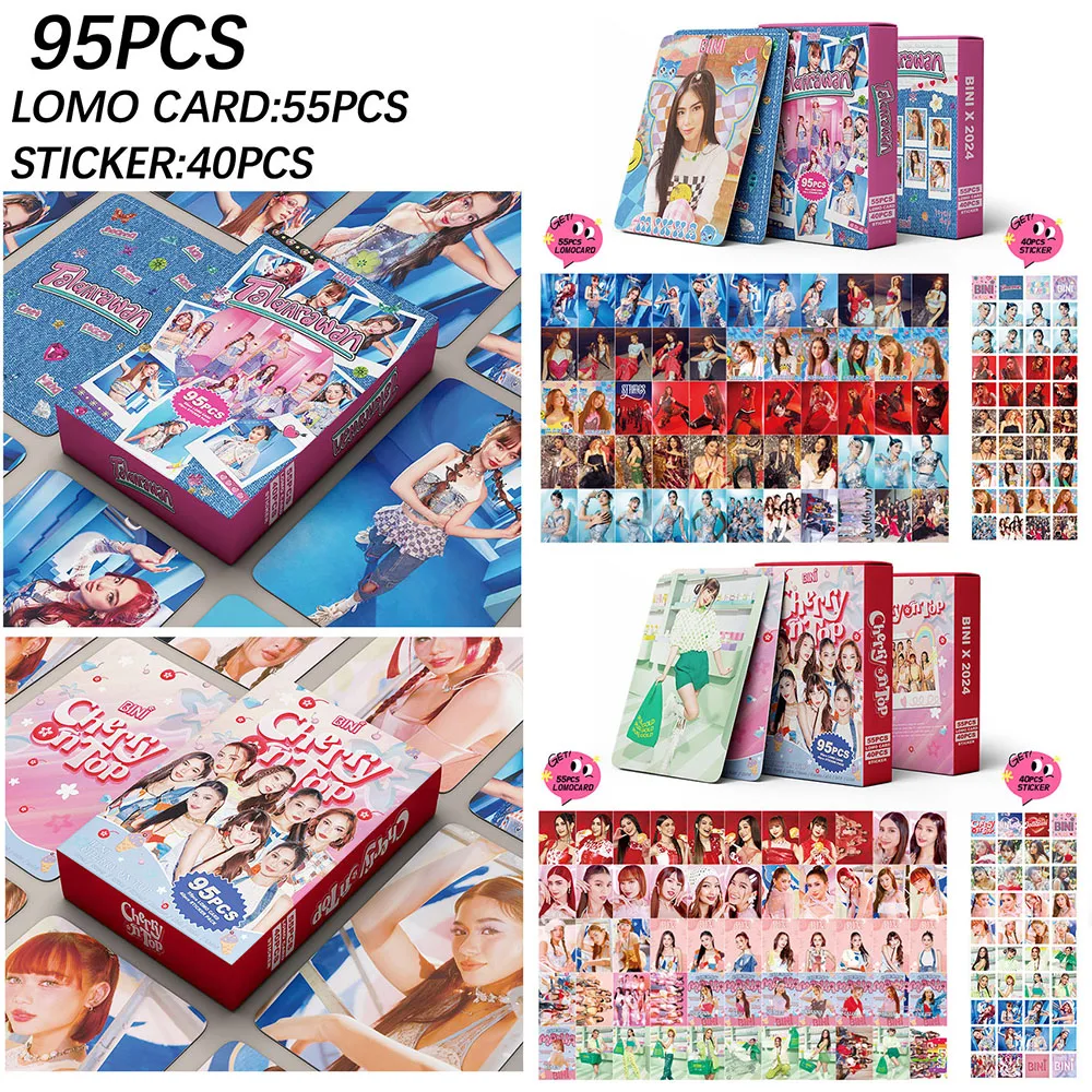 Kpop BINI Вишня на верхней части наклейки Idol самоклеящиеся Aiah Colet Gwen Maloi Jhoanna