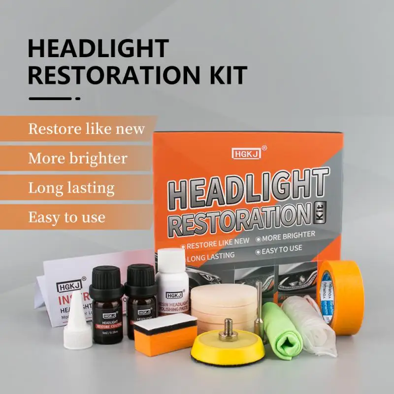Paint Care Headlight Restoration Kit Headlight Retreading Agent Kit Car Wash Maintenance Accessories