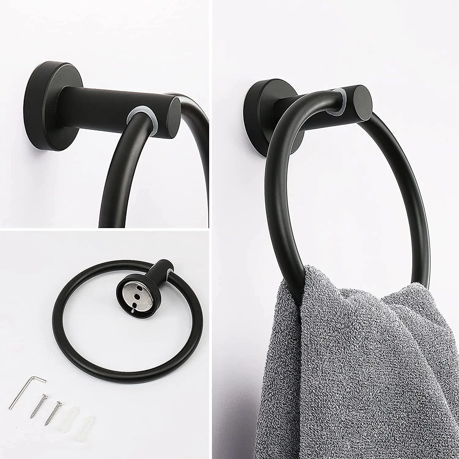

Stainless Steel Bathroom Accessories Set Robe hook Paper Holder Towel Bar Towel Ring Bathroom Sets Chrome xiaomi