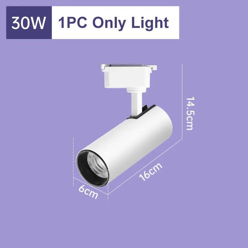 CANMEIJIA COB светодиодный трековый светильник 30W черный/белый