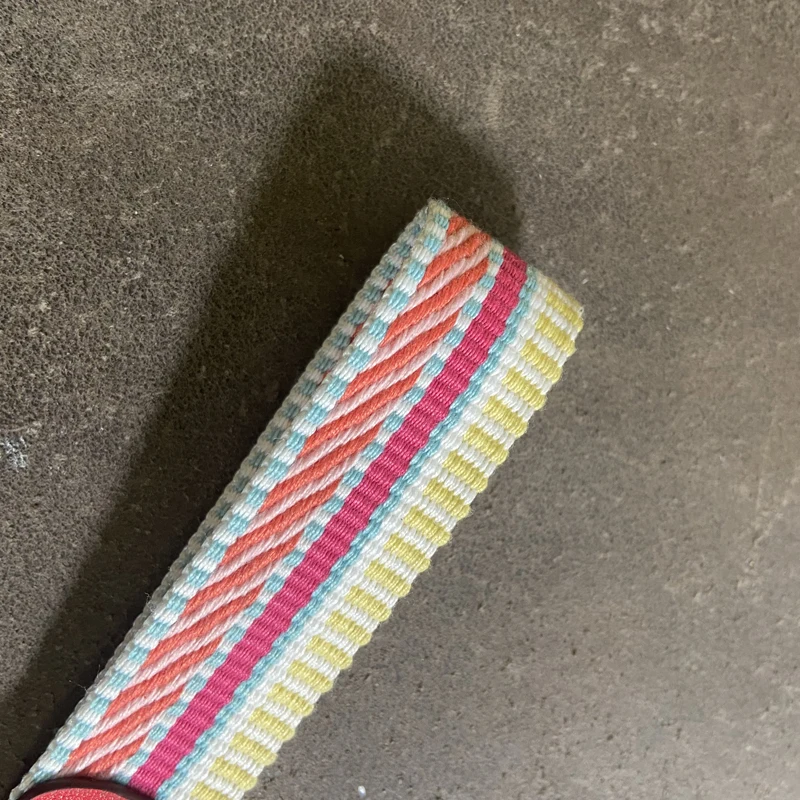 1 Inch Wide Leather Keychain Keychain Thickened Canvas Belt Car Key Strap