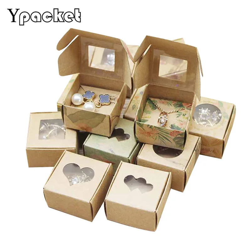 Kraft Paper Folding Box With Insert Card For Earring Necklace Pendant Jewellery Classic Packaging Cheaper Good Quality Soap Box