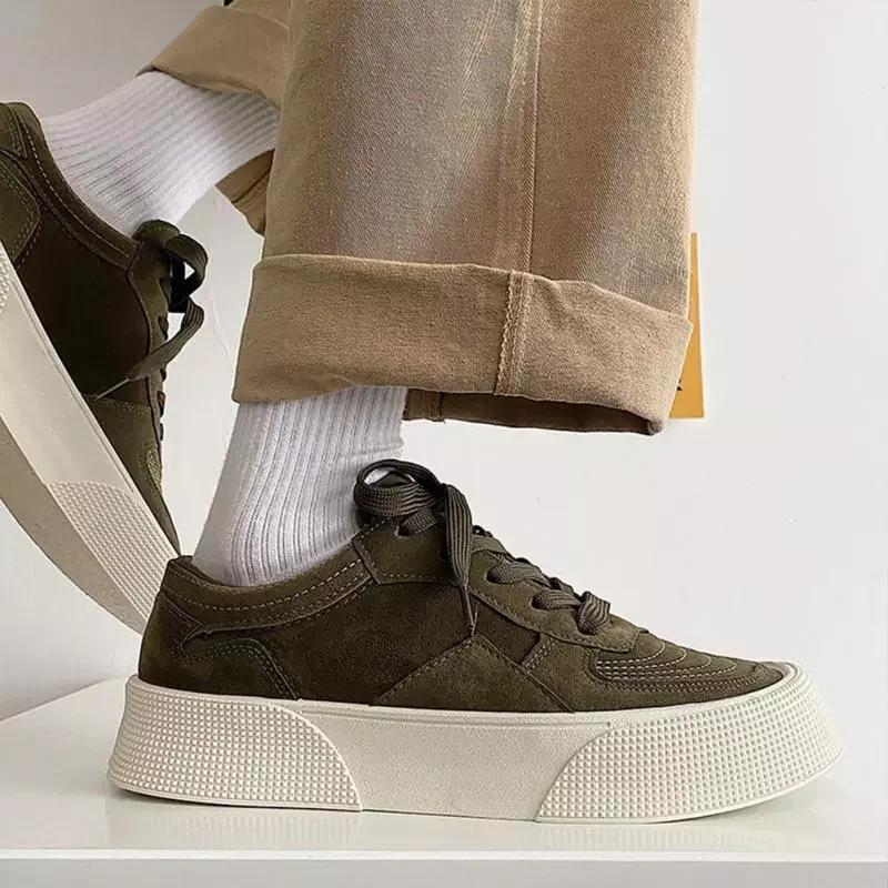 

Shoes Sports Shoes Sneakers Platform Shoes Breathable Comfortable Student Thick Sole Shoes Big Head Harajuku Men's Shoes