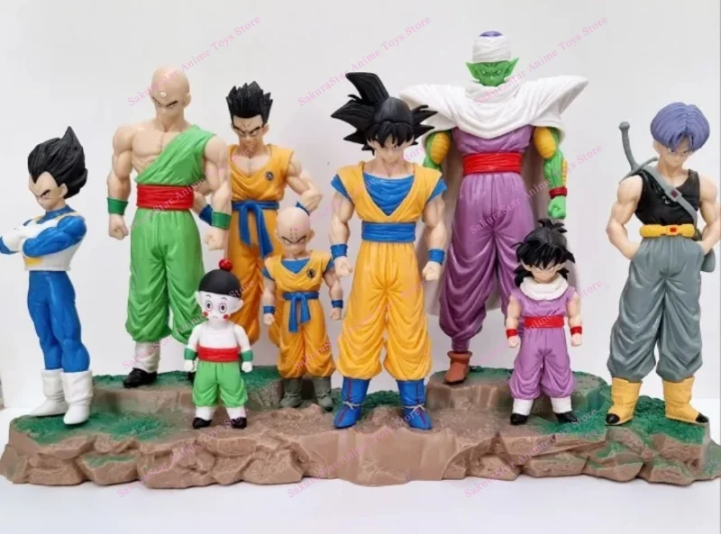 Фото В наличии: 28-сантиметровые аниме-фигурки из ПВХ по мотивам Dragon Ball (Крилин, Сон Гохан, Транкс), коллекционные модели, украшения для рабочего стола, игрушки, подарки. №3