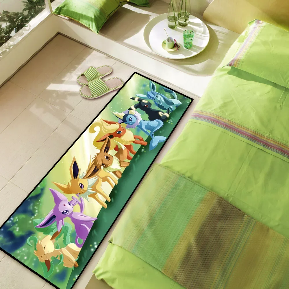 

NEW Anime Evee Sylveon Family Floor Doormat Rug Long Mat Kitchen -slip Mat