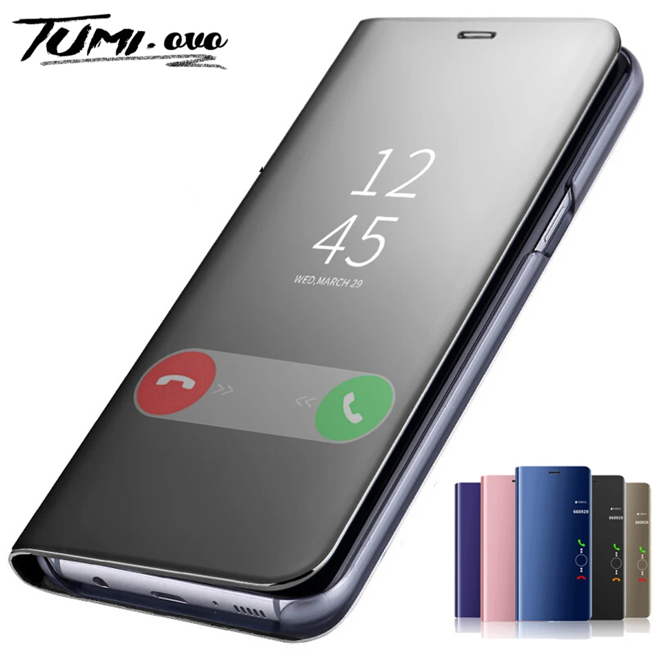 

Умный зеркальный флип-чехол для Samsung Galaxy A10 A30 A40 A50 A70 A80 J4 Plus J6 2018 S7 edge S8 S9 Plus S10 Note 10 Pro 8 9, чехол