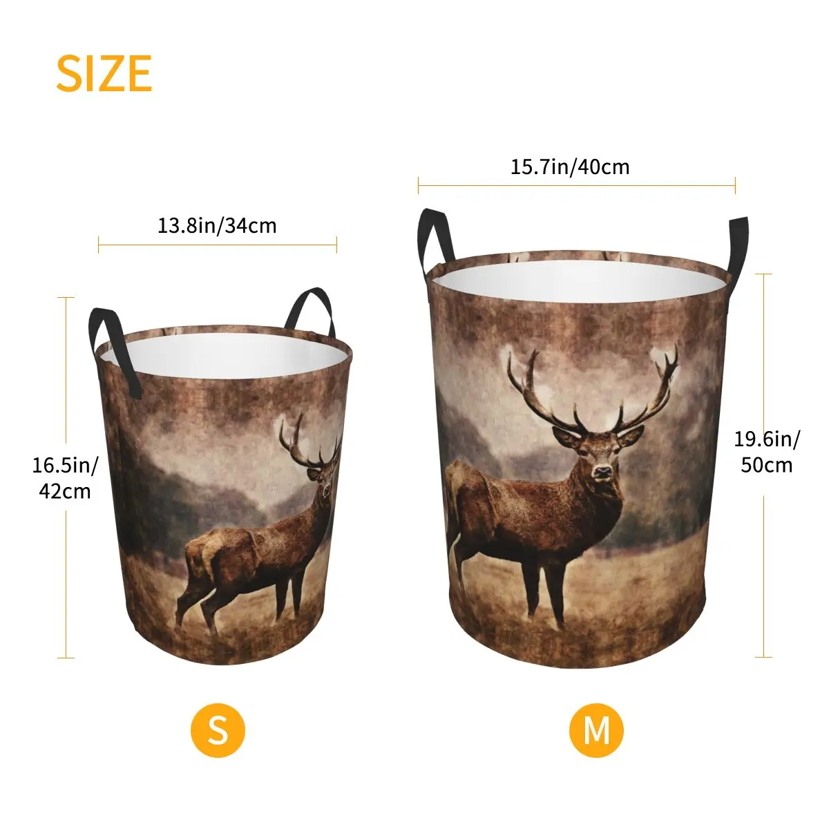 Корзина для белья в виде оленя складная корзина детской одежды хранения детских