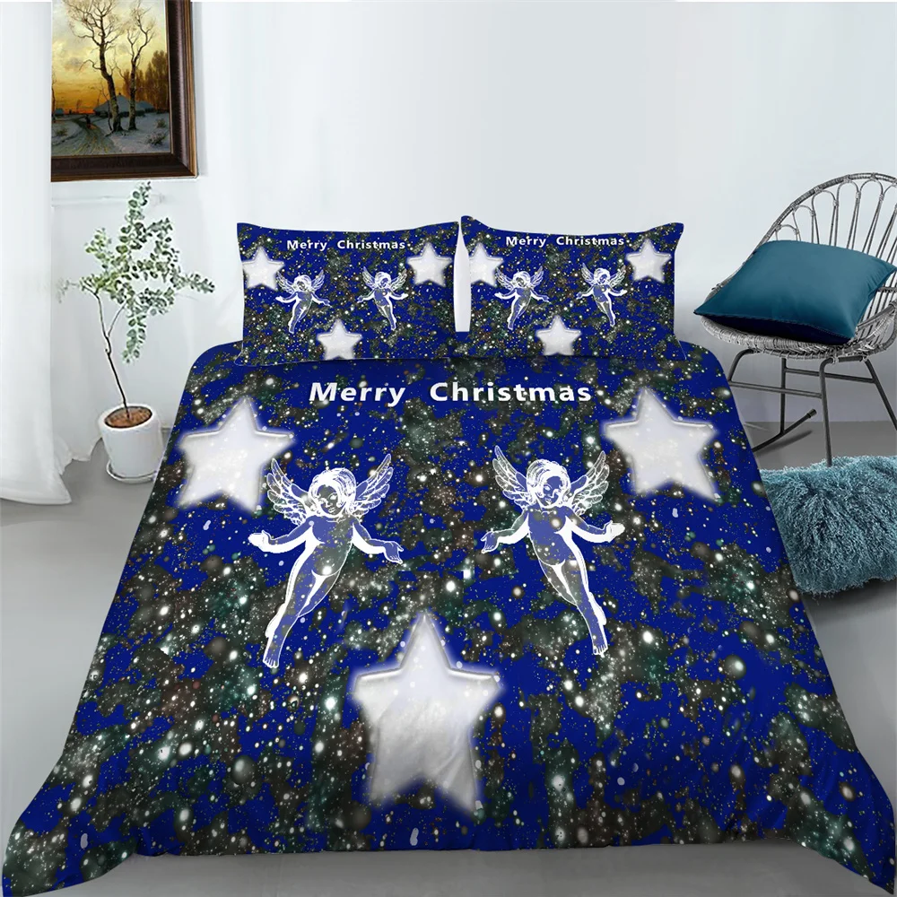 

Рождественский Комплект постельного белья с пододеяльником и уникальным дизайном для мужчин и женщин, Подростковый полиэстеровый Декор для спальни, домашний текстиль