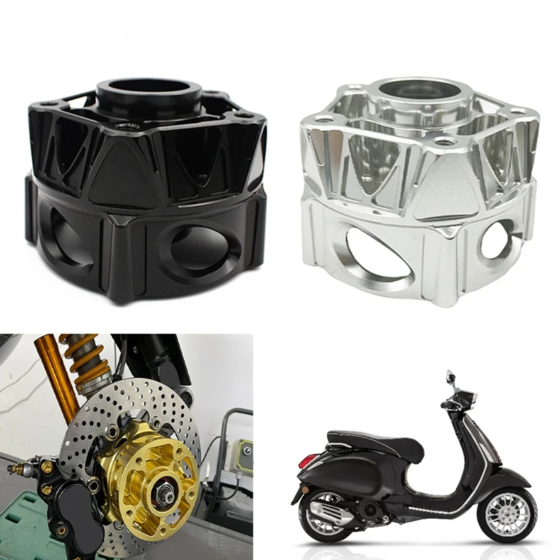 

NEW-Motorcycle Aluminium Front Five Holes Hub Wheel Block Hub Core For Vespa Sprint Primavera 150 Scooter Accessories