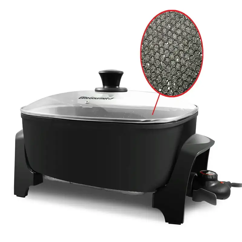 

Home Appliance 8Qt. Jumbo Electric Skillet W/ Easy-Pour Spout