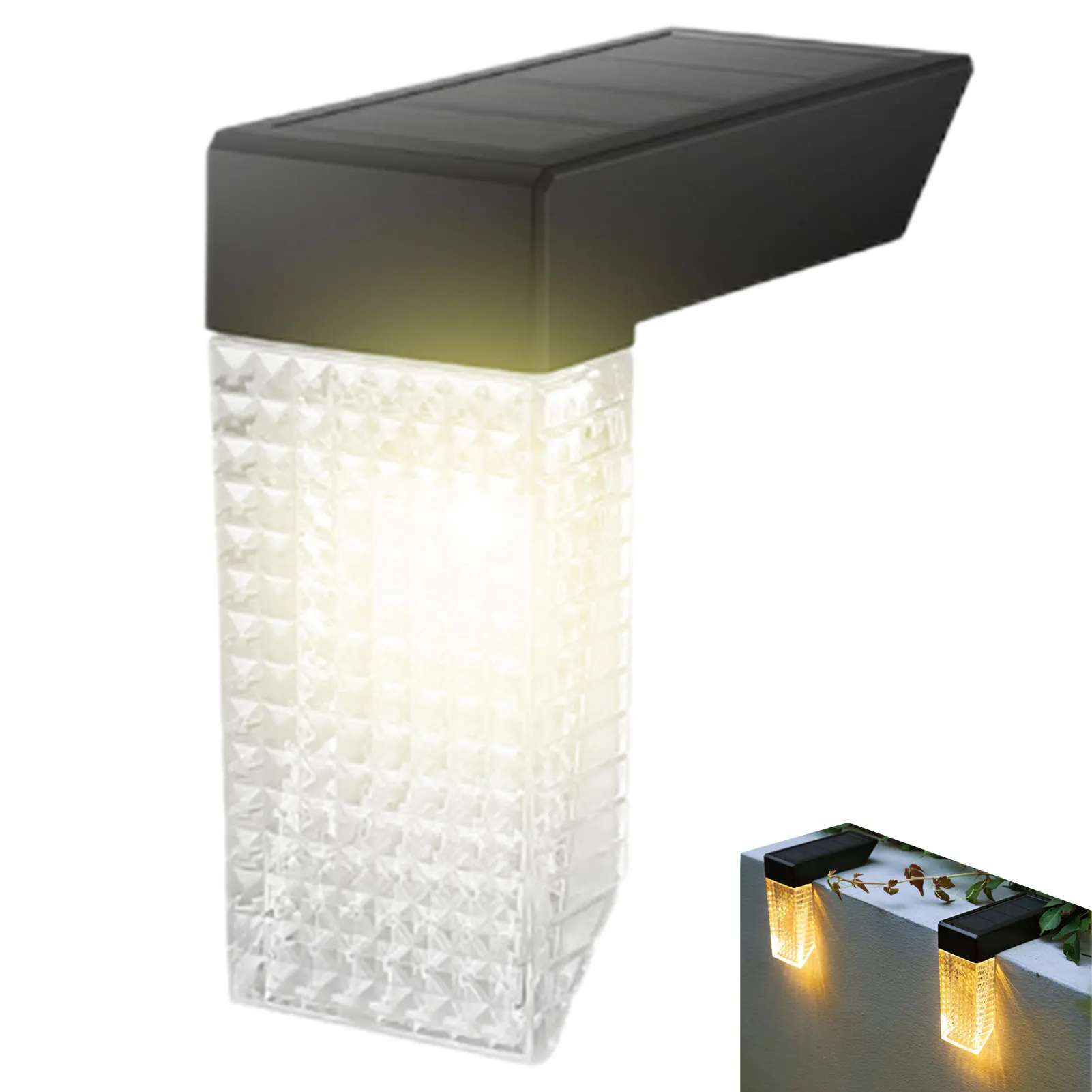 

Solar Step Light LED Solar Outdoor Lights Fence Post Solar Lights Solar Deck Light Waterproof Warm White RGB Color-changing