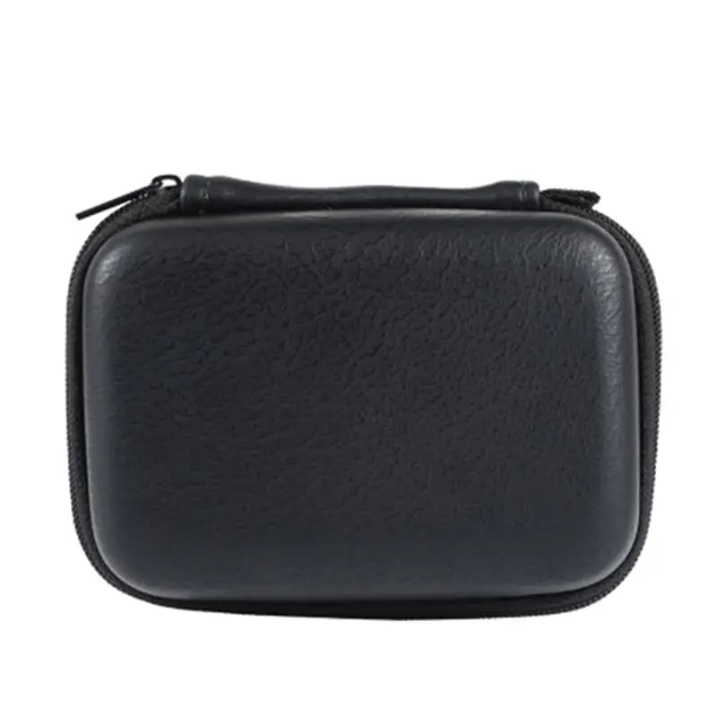 

USB Data Cable Organizer Leather Earphone Storage Bag Headphone Case Cover Protector Mini Zipper Hard Pouch Box