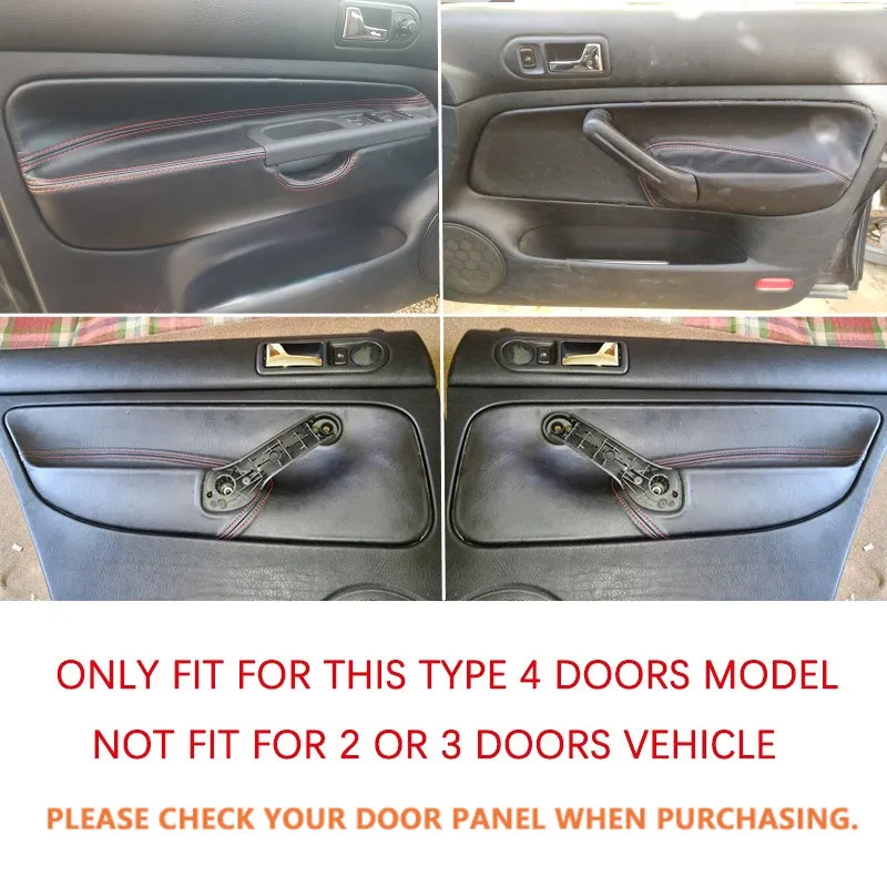 2 шт. для VW Golf 4 MK4 Bora Jetta 1998 1999 2000 2001 2002 2003 2004 только двери подлокотник панель замша