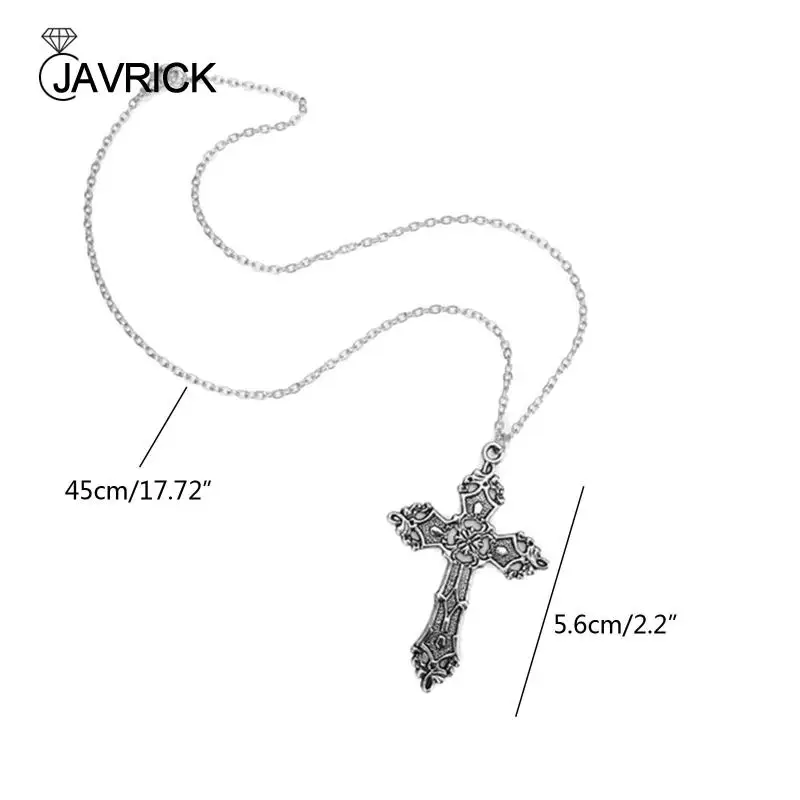 Винтажное богемное ожерелье с крестом Христа готическое для женщин и мужчин