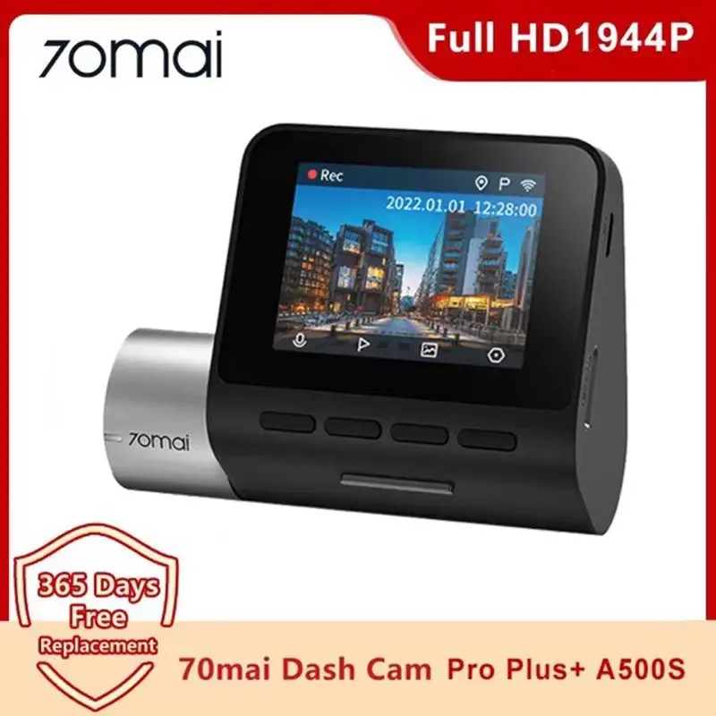 

70mai Pro Plus+A500S Dash Cam 1944P Built-in GPS ADAS Car Camera Dual Vision Recording Car DVR 24H Parking Support Auto Recorder