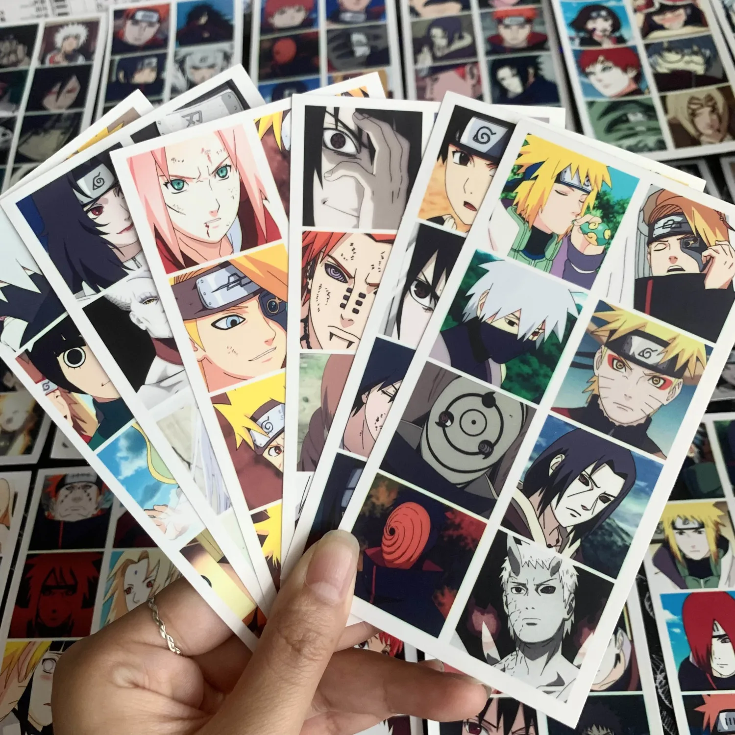 

100 Stickers Fire Shadow Sticker Decoration Phone Case Notebook Stationery Box Stickers Naruto Sasuke Uchiha Itachi Stickers