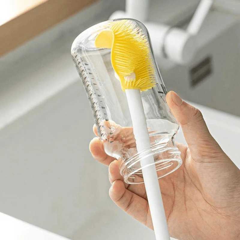 Силиконовая Женская Бутылка Для Воды С Длинной Ручкой Очистки Бутылки Молоком