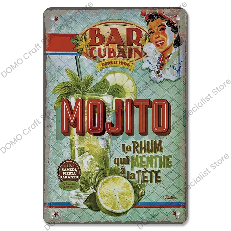 

Винтажный металлический постер CQDM DECOR 20x30 см